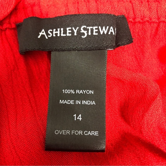 Ashley Stewart Embroidered Bell Sleeve Tunic Top 14 - Picture 4 of 6